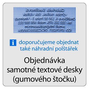 objednávka samotné textové desky